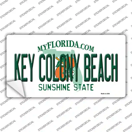 Key Colony Beach Florida Novelty Sticker Decal