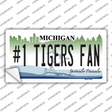 Number 1 Tigers Fan Novelty Sticker Decal