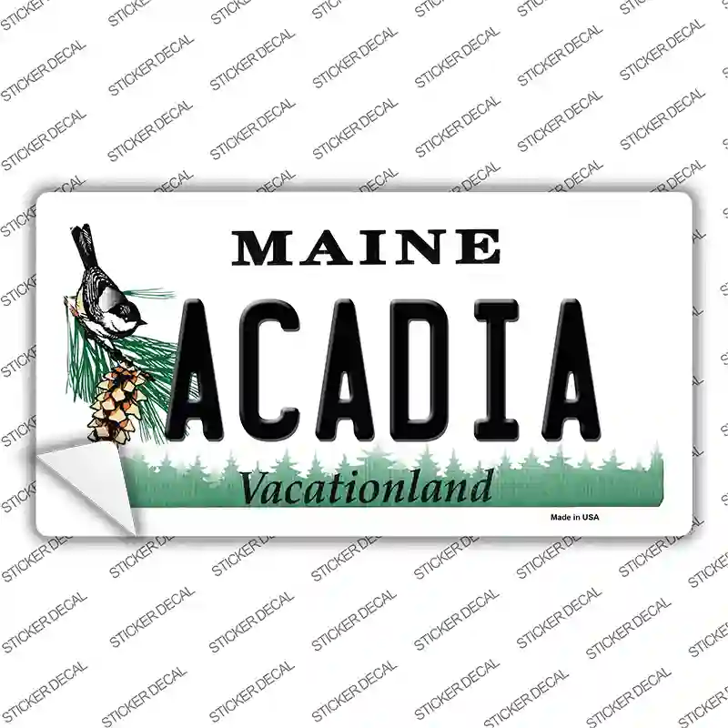 Acadia Maine Novelty Sticker Decal