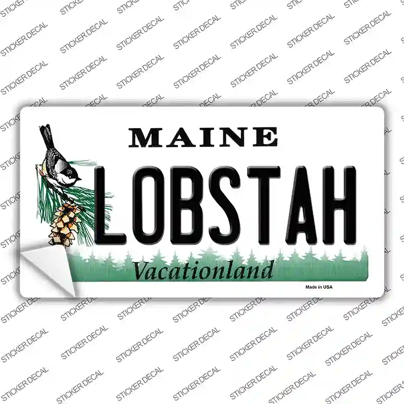 Lobstah Maine Novelty Sticker Decal