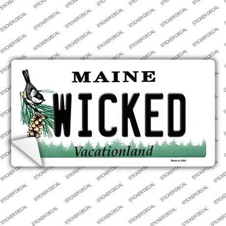 Wicked Maine Novelty Sticker Decal