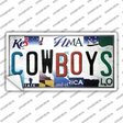 Cowboys Strip Art Novelty Sticker Decal