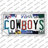 Cowboys Strip Art Novelty Sticker Decal