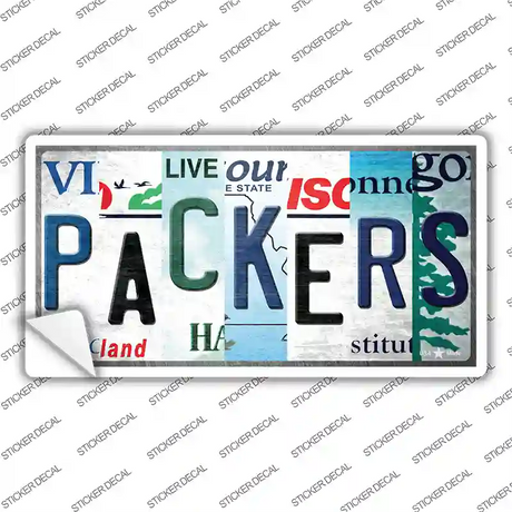 Packers Strip Art Novelty Sticker Decal