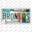 Broncos Strip Art Novelty Sticker Decal