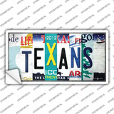 Texans Strip Art Novelty Sticker Decal