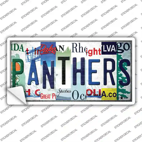 Panthers Strip Art Novelty Sticker Decal