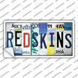 Redskins Strip Art Novelty Sticker Decal