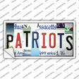 Patriots Strip Art Novelty Sticker Decal