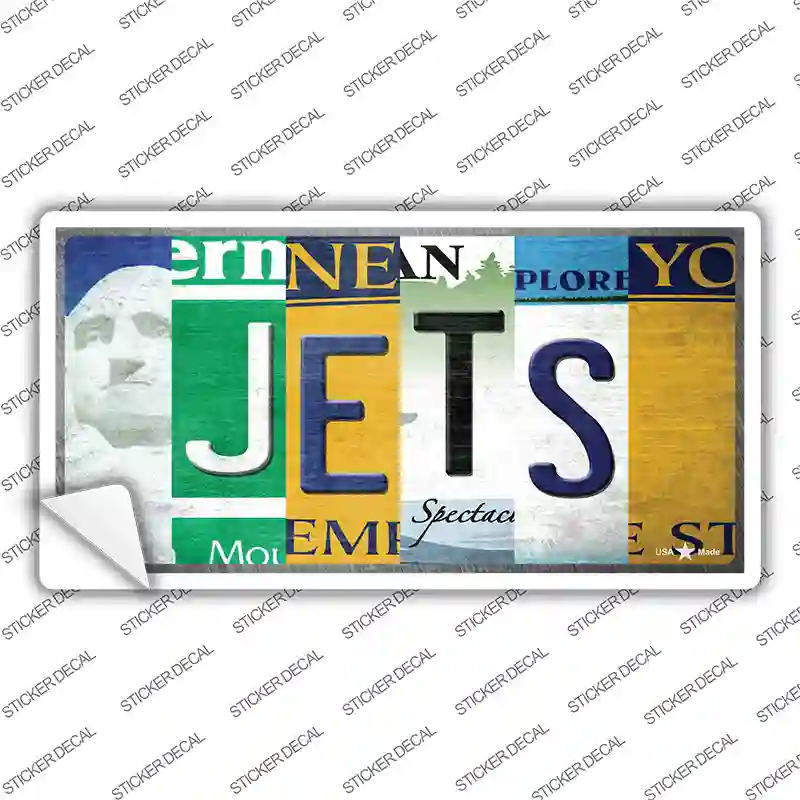 Jets New York Strip Art Novelty Sticker Decal