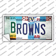 Browns Strip Art Novelty Sticker Decal