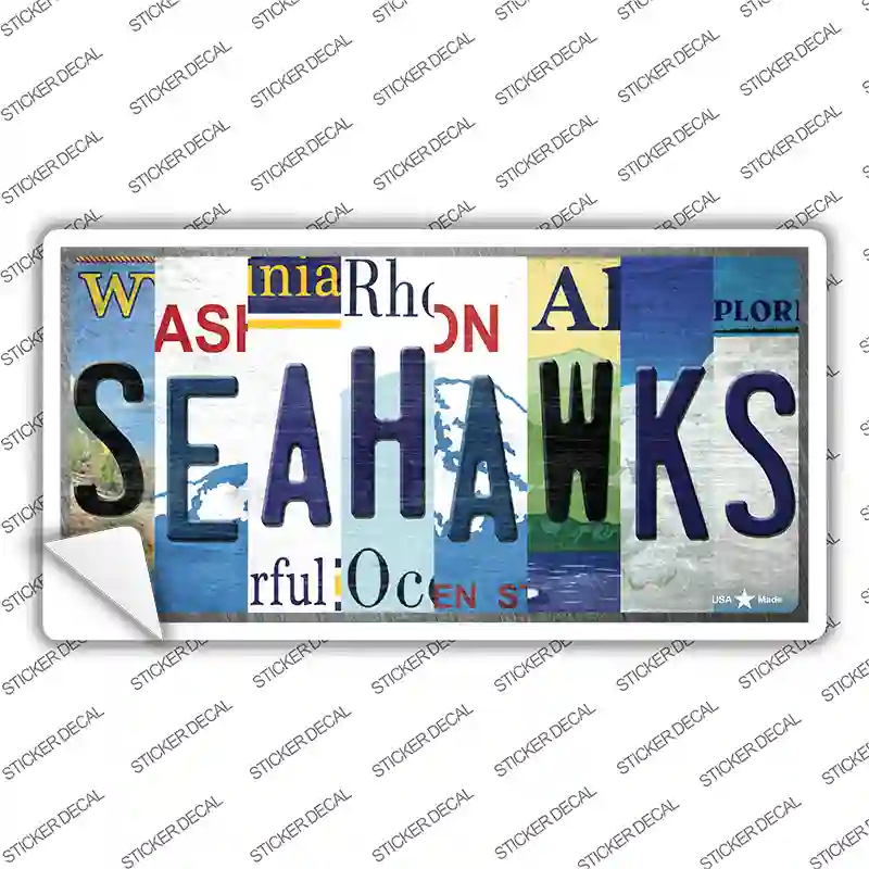 Seahawks Strip Art Novelty Sticker Decal