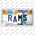 Rams Strip Art Novelty Sticker Decal