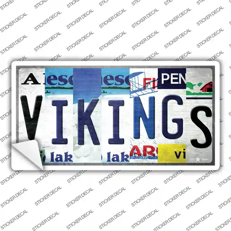 Vikings Strip Art Novelty Sticker Decal