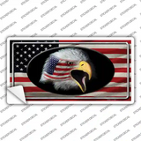 American Flag Eagle Novelty Sticker Decal