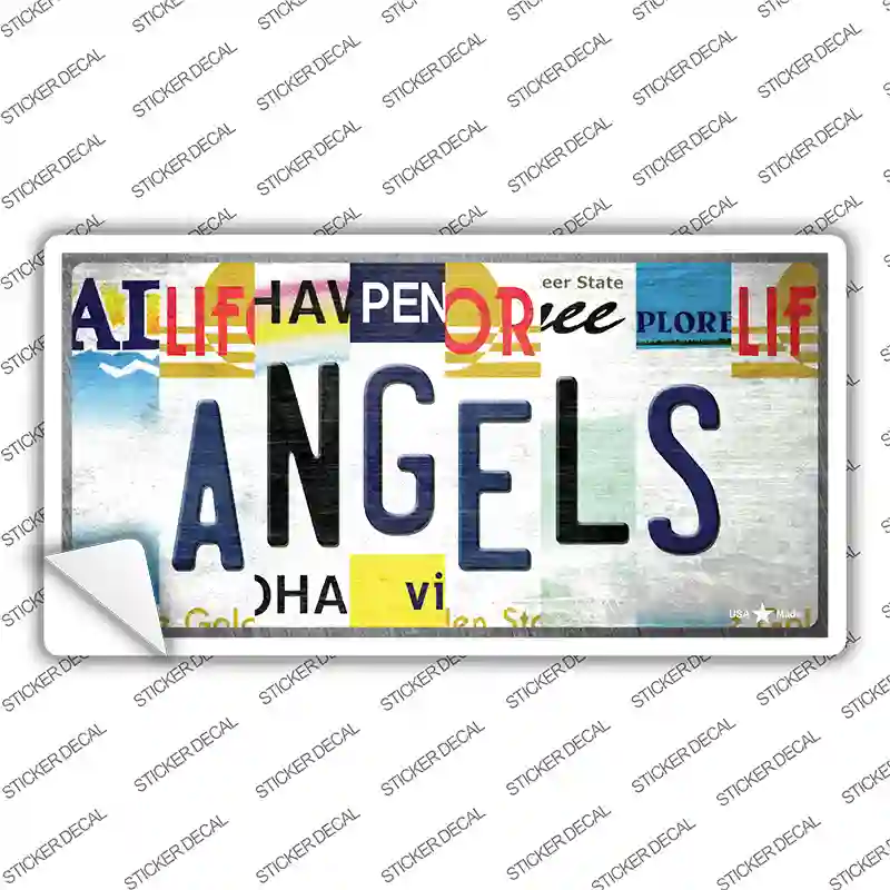 Angels Strip Art Novelty Sticker Decal