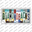 Diamondbacks Strip Art Novelty Sticker Decal