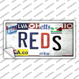 Reds Strip Art Novelty Sticker Decal