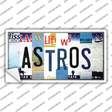 Astros Strip Art Novelty Sticker Decal