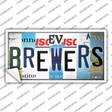 Brewers Strip Art Novelty Sticker Decal