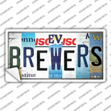 Brewers Strip Art Novelty Sticker Decal
