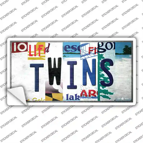 Twins Strip Art Novelty Sticker Decal