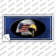 American Flag Eagle Blue Novelty Sticker Decal