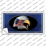 American Flag Eagle Blue Novelty Sticker Decal