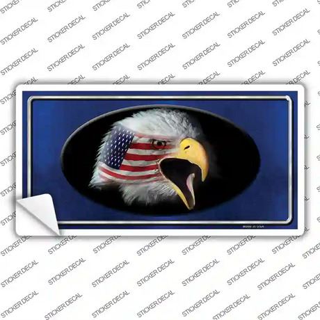 American Flag Eagle Blue Novelty Sticker Decal