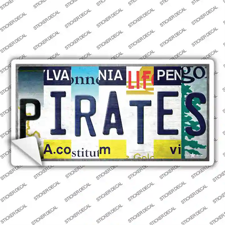 Pirates Strip Art Novelty Sticker Decal