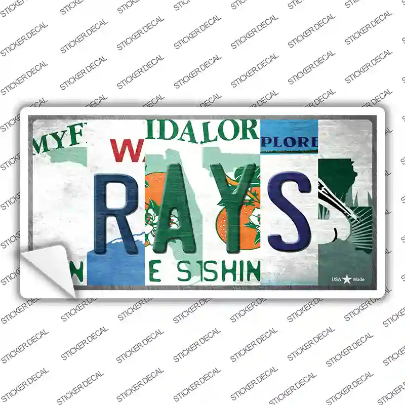 Rays Strip Art Novelty Sticker Decal