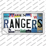 Rangers Strip Art Novelty Sticker Decal