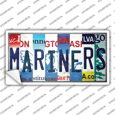 Mariners Strip Art Novelty Sticker Decal