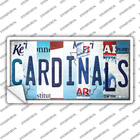 Cardinals Missouri Strip Art Novelty Sticker Decal