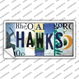 Hawks Strip Art Novelty Sticker Decal