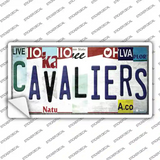 Cavaliers Strip Art Novelty Sticker Decal