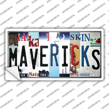 Mavericks Strip Art Novelty Sticker Decal