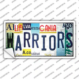 Warriors Strip Art Novelty Sticker Decal