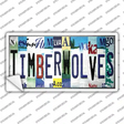Timberwolves Strip Art Novelty Sticker Decal