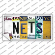 Nets Strip Art Novelty Sticker Decal