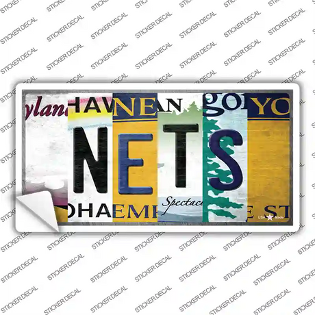 Nets Strip Art Novelty Sticker Decal