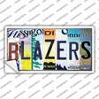 Blazers Strip Art Novelty Sticker Decal