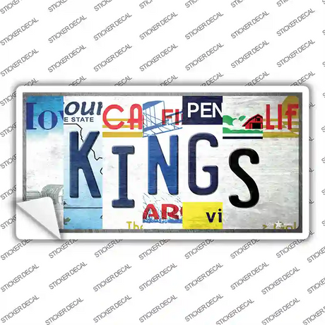 Kings Strip Art Novelty Sticker Decal