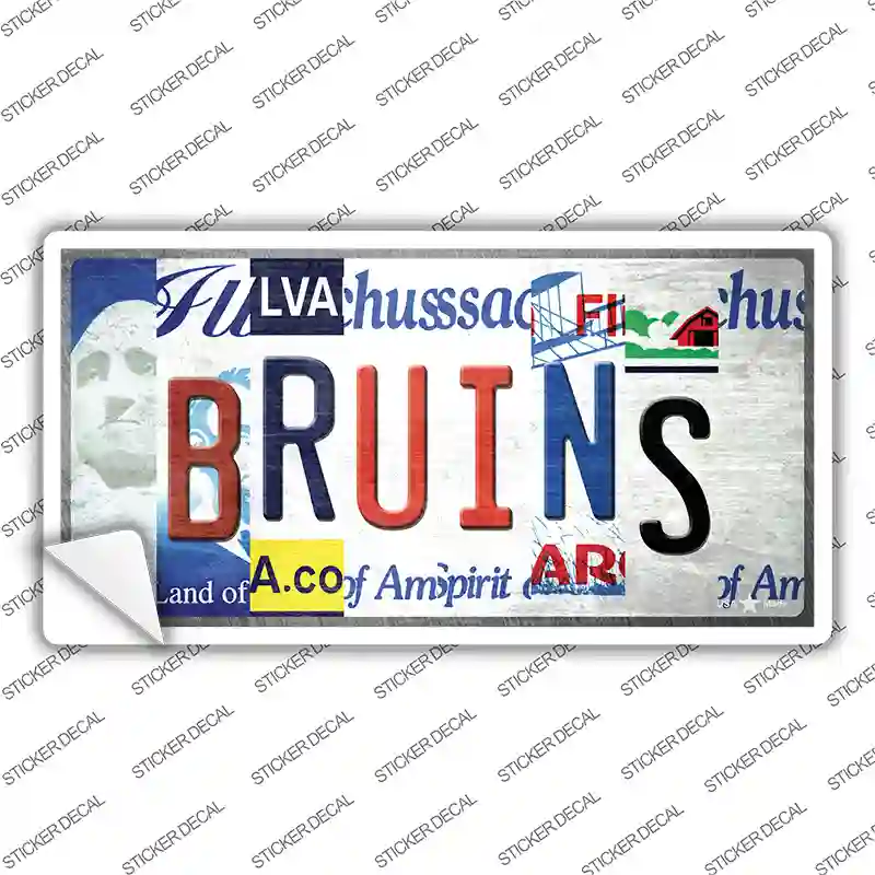 Bruins Strip Art Novelty Sticker Decal
