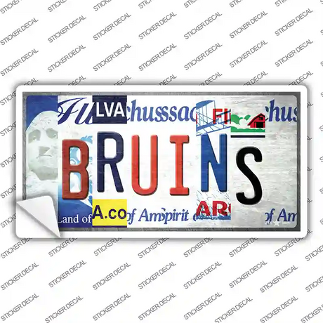 Bruins Strip Art Novelty Sticker Decal