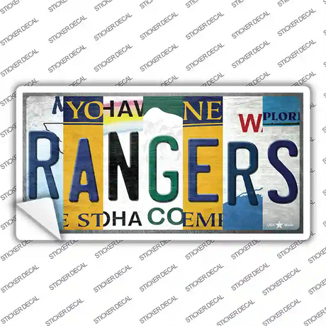 Rangers New York Strip Art Novelty Sticker Decal