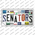 Senators Strip Art Novelty Sticker Decal