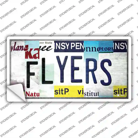 Flyers Strip Art Novelty Sticker Decal