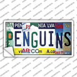 Penguins Strip Art Novelty Sticker Decal