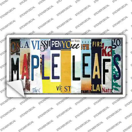 Maple Leafs Strip Art Novelty Sticker Decal